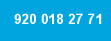 920 018 27 71 920 018 27 71
